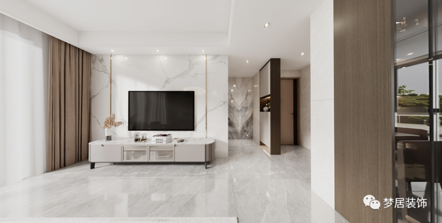 【夢居】94㎡現代簡約家裝，感受生活簡單的安穩(wěn)與幸福。