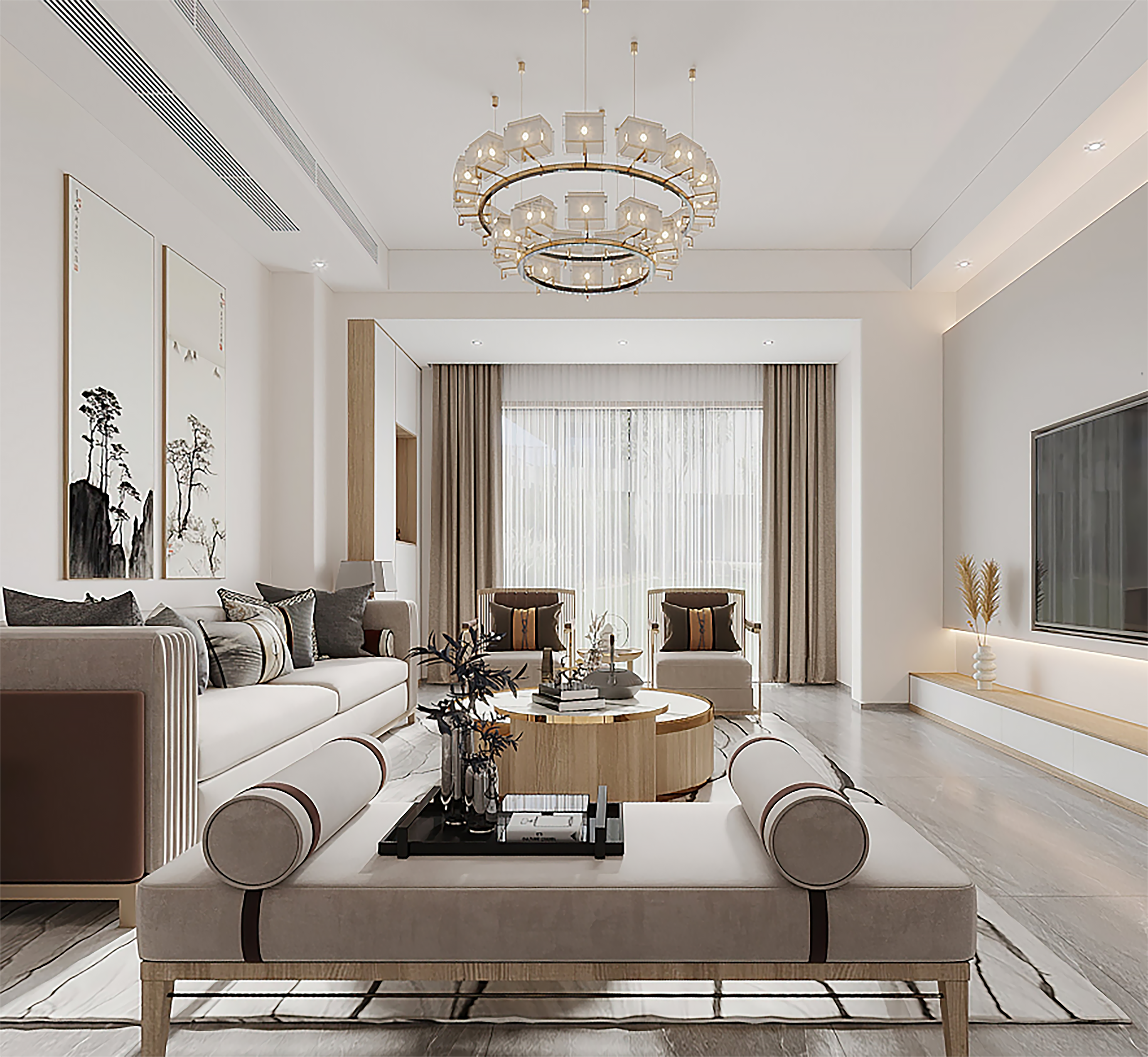 【夢(mèng)居】435㎡新中式原木墅宅設(shè)計(jì)，精致隱奢，自然共生。