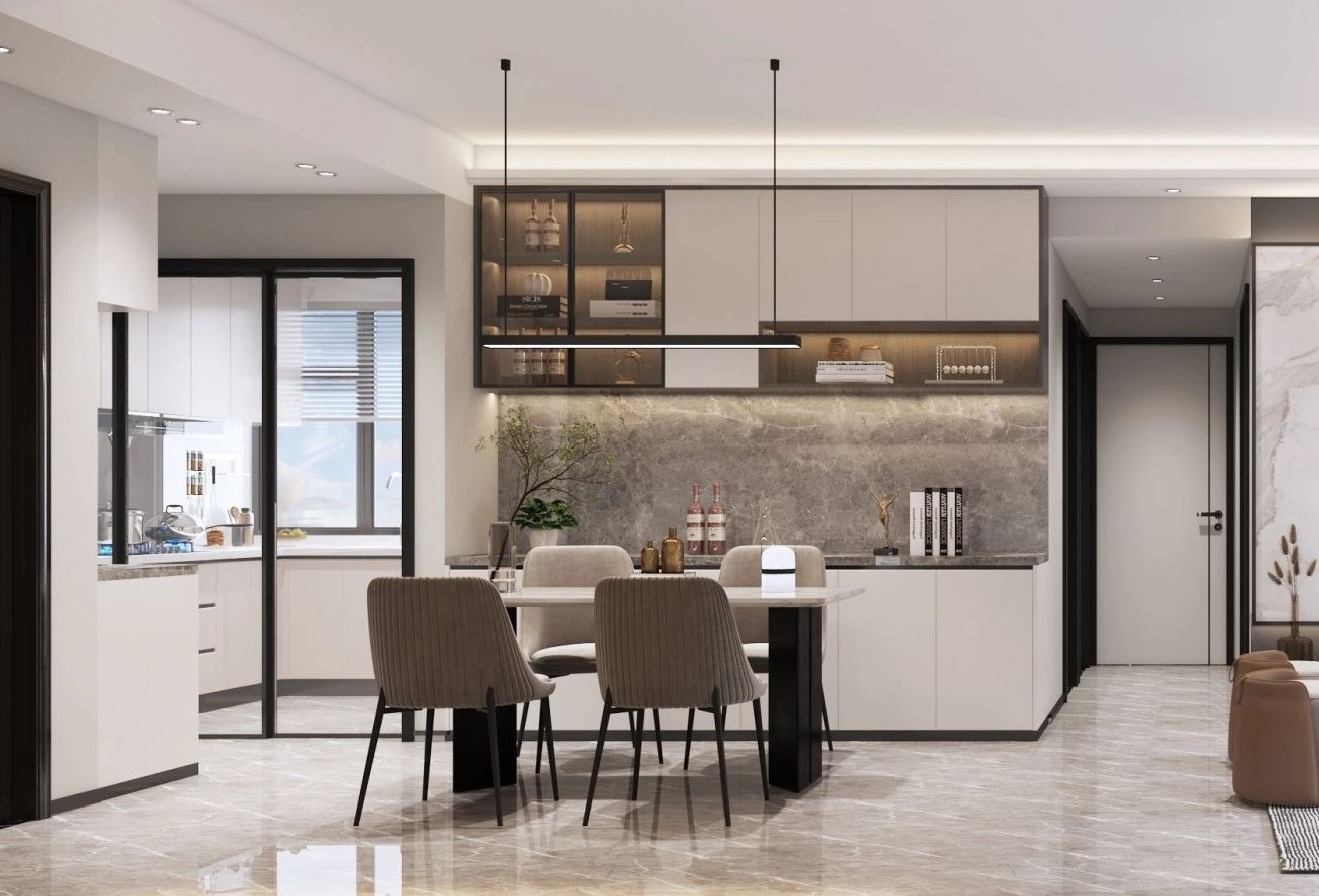 【夢居】109㎡三居室裝修|中性基調下覓得舒適自在的家。