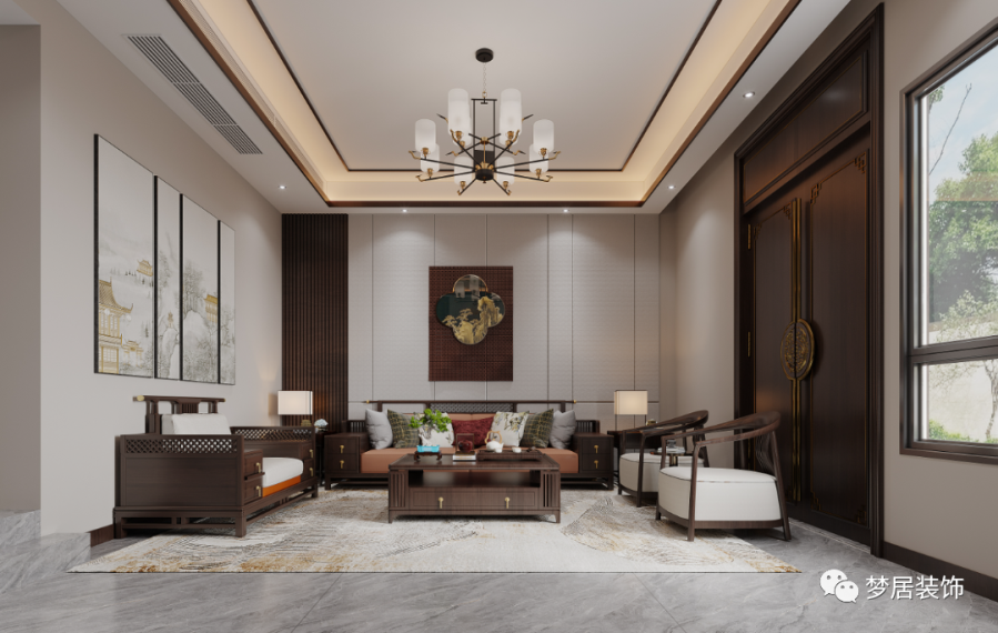 【夢居】300+㎡新中式別墅設(shè)計，現(xiàn)代東方隱奢美學(xué)！