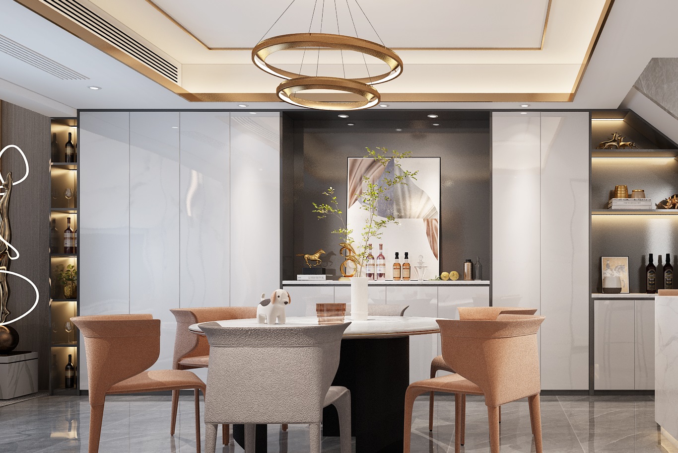 【夢居】280㎡現(xiàn)代輕奢復式住宅，驚艷了時光，也溫暖了歲月。