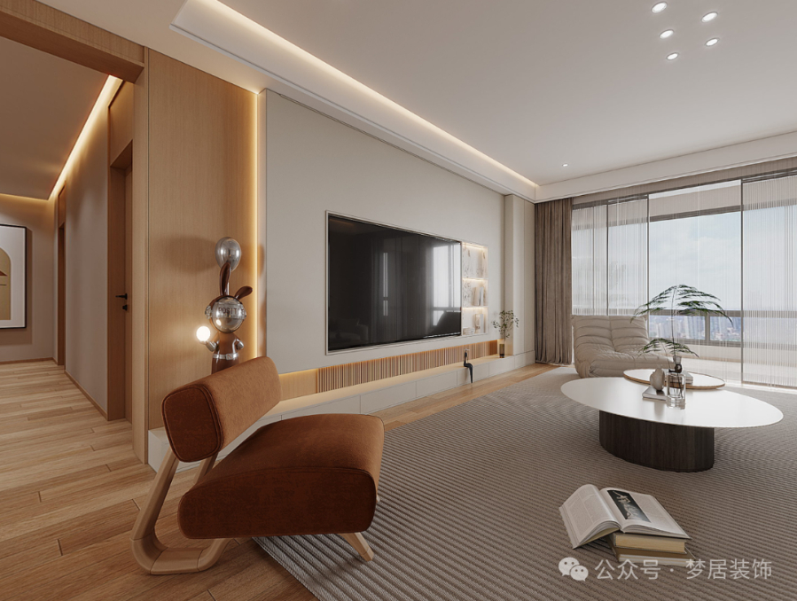 夢居&裝修設(shè)計 | 現(xiàn)代原木設(shè)計，打造240㎡溫暖宜居的家。