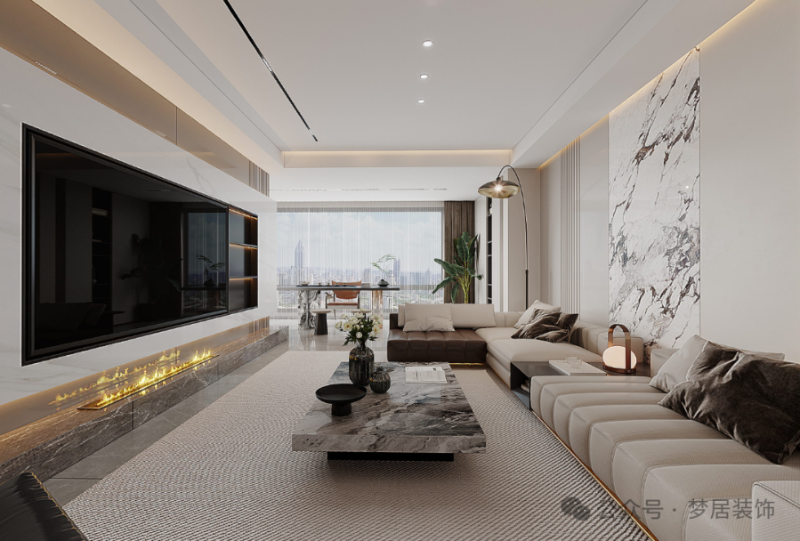 夢居&裝修設(shè)計 | 174㎡意式極簡，打造現(xiàn)代輕奢的品質(zhì)生活。