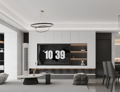 夢居&裝修設計 | 110㎡現代生活美學，當黑白灰邂逅生活溫度。